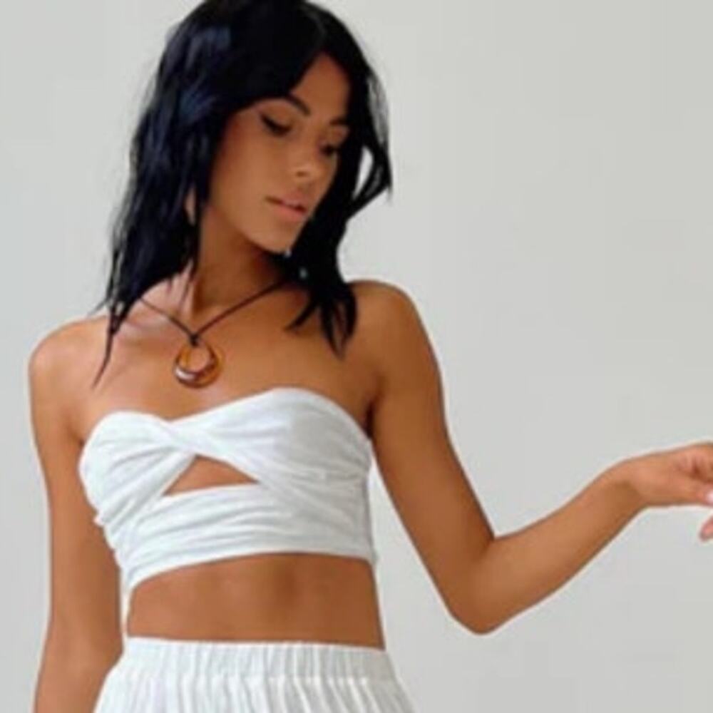 Princess Polly Allie White Top size 0 NWT